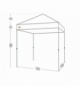Bertoni Gazebo Rapido 150 Bianco c/laterali