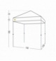 Bertoni Gazebo Rapido 150 Blu c/laterali