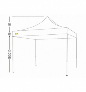 Bertoni Expo 3x3 Gazebo Pieghevole Automatico