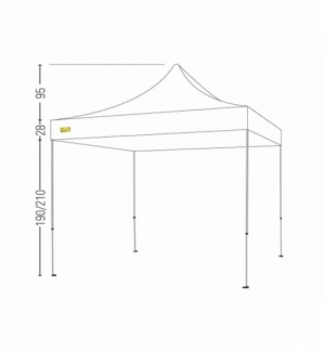 Bertoni Velox 3x3 Gazebo Pieghevole Automatico