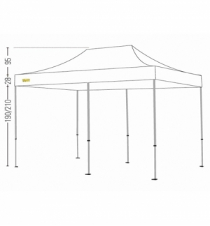 Bertoni Pro 3x6 Gazebo Pieghevole Automatico