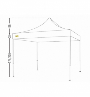 Bertoni Compact 3x3 Gazebo Pieghevole Automatico