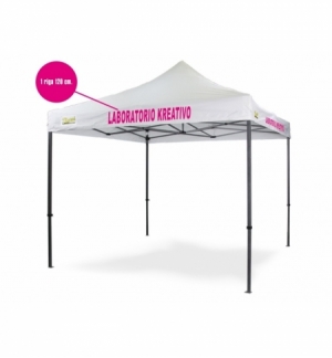 Personalizzazione Gazebo DICITURA - 1 riga 120 cm.