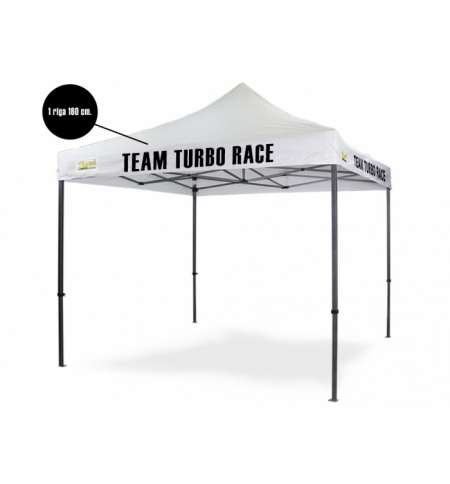 Personalizzazione Gazebo DICITURA - 1 riga 160 cm.