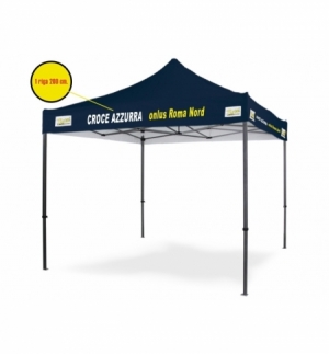 Personalizzazione Gazebo DICITURA - 1 riga 200 cm.