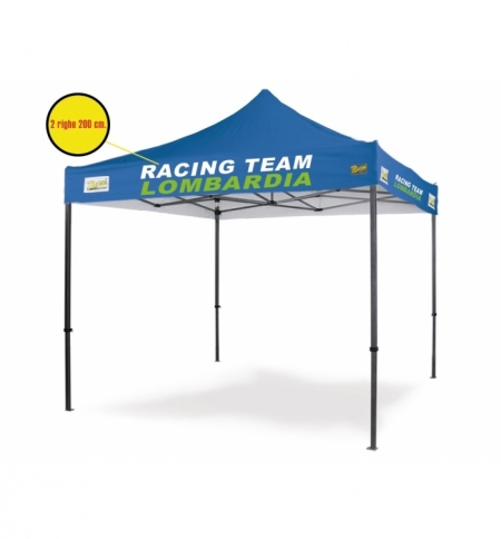 Personalizzazione Gazebo DICITURA - 2 righe 200 cm.