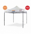 Personalizzazione Gazebo DICITURA - 2 righe 40 cm. + logo A4