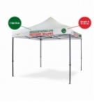 Personalizzazione Gazebo DICITURA - 2 righe 120 cm. + logo A4