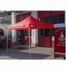 Personalizzazione Gazebo DICITURA - 2 righe 200 cm. + logo A4