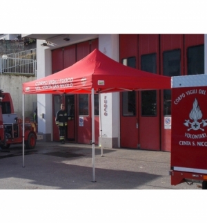 Personalizzazione Gazebo DICITURA - 2 righe 200 cm. + logo A4