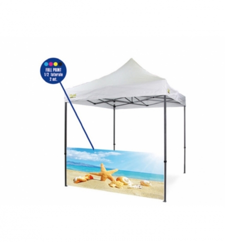 Personalizzazione Gazebo FULL PRINT ½ parete laterale 2 mt.