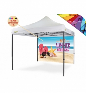 Personalizzazione Gazebo FULL PRINT parete laterale 3 mt. c/porta