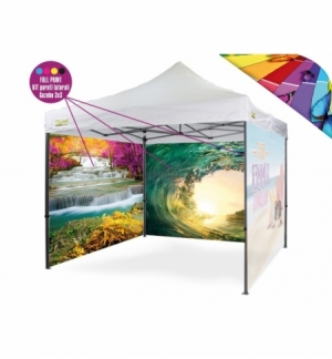 Personalizzazione Gazebo FULL PRINT Kit 3 pareti laterali 3x3 mt.