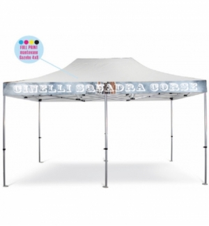 Personalizzazione Gazebo FULL PRINT Kit n° 4 mantovane 4x8 mt.