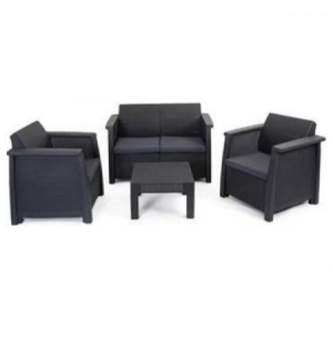 SET RATTAN VEGAS LOUNGE KETER