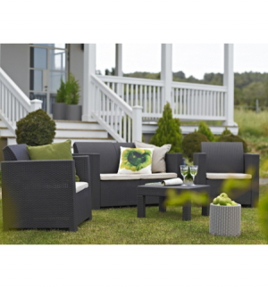 SET RATTAN VEGAS LOUNGE KETER