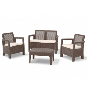 SET RATTAN TARIFA BALCONY LOUNGE ALLIBERT