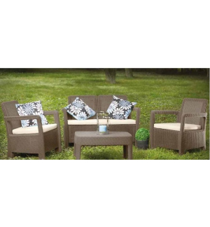 SET RATTAN TARIFA BALCONY LOUNGE ALLIBERT