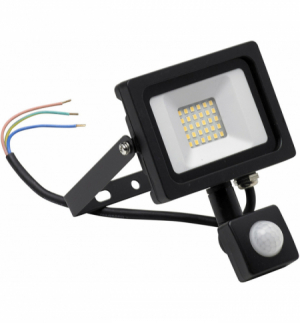 PROIET.LED C/SENS.10W 4000K IP65 C/STAFFA