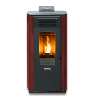 Stufa Pellet Fiorina 90 Qlima Bordeaux