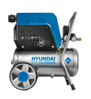 Compressore Oil-Free Silenziato Carenato 24L Hyundai Kwu750-24L