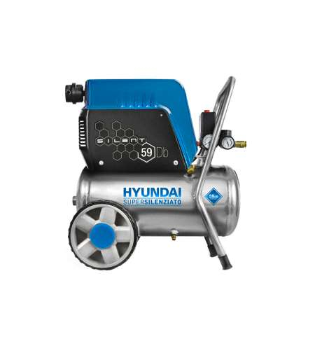 Compressore Oil-Free Silenziato Carenato 24L Hyundai Kwu750-24L