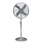 Ventilatore a piantana cromato 40 cm