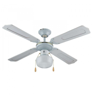 Ventilatore da soffitto 105 cm - 4 pale - 1 luce