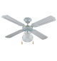 Ventilatore da soffitto 105 cm - 4 pale - 1 luce