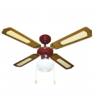 Ventilatore da soffitto 105 cm - 4 pale - 1 luce