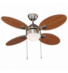 Ventilatore da soffitto 107 cm - 4 pale - 1 luce