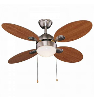 Ventilatore da soffitto 107 cm - 4 pale - 1 luce