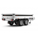 Rimorchio a 2 assi con freni e sponde in alluminio LBC 4260 ATB 2000
