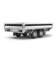 Rimorchio a 2 assi con freni e sponde in alluminio LBC 5325 ATB 3000