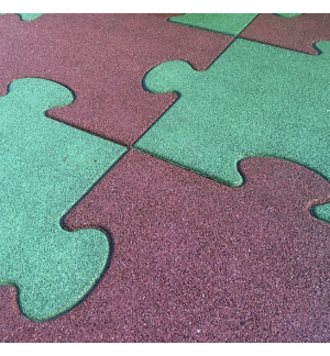 Quadrotta antitrauma puzzle verde
