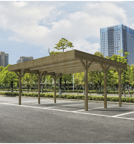 Carport doppio con copertura