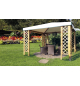 Gazebo capri 300x300 con grigliati