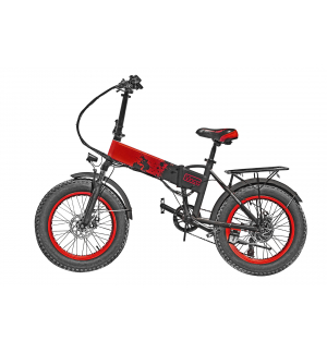 Bicicletta elettrica con pedalata assistita vinco red
