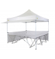 ½ Laterale per Gazebo Bertoni 3 mt. c/morsetti serie Piramide (40x40)