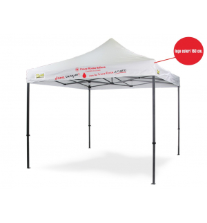 Personalizzazione Gazebo LOGO Colori cm. 150