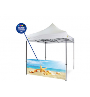 Personalizzazione Gazebo FULL PRINT ½ parete laterale 2 mt.