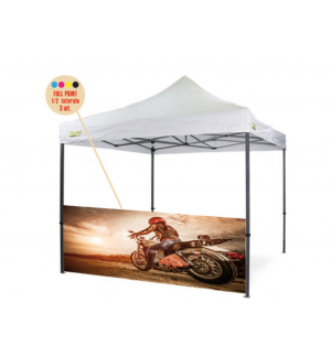 Personalizzazione Gazebo FULL PRINT ½ parete laterale 3 mt.