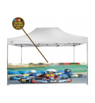 Personalizzazione Gazebo FULL PRINT ½ parete laterale 4,5 mt.