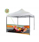 Personalizzazione Gazebo FULL PRINT ½ parete laterale 4 mt.