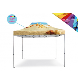 Personalizzazione Gazebo FULL PRINT Tetto 2x3 mt. con Cuciture Termonastrate