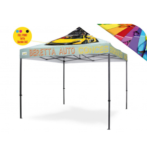 Personalizzazione Gazebo FULL PRINT Tetto 3x3 mt.