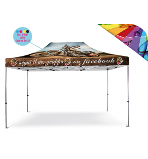 Personalizzazione Gazebo FULL PRINT Tetto 3x4,5 mt.