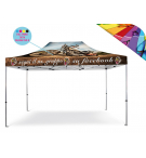 Personalizzazione Gazebo FULL PRINT Tetto 3x4,5 mt. con Cuciture Termonastrate