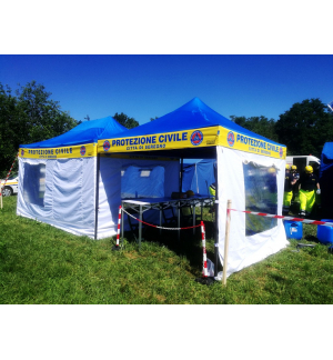 Personalizzazione Gazebo FULL PRINT Kit n° 4 mantovane 3x4,5 mt.