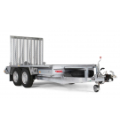 Rimorchio con rampe per trasporto attrezzature MT 3080 TB SF 2700 piano acciaio